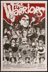 6a0666 WARRIORS signed #14/55 23x35 art print 2006 by Tyler Stout, Mondo, red variant edition!