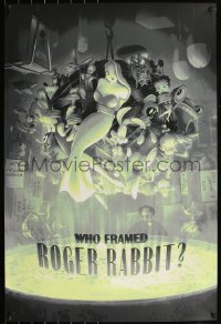 6a0649 WHO FRAMED ROGER RABBIT #34/70 24x36 art print 2023 Kevin Wilson's Unlucky Dip, GID variant!