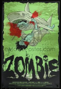 6a0658 ZOMBIE #115/190 24x36 art print 2010 Mondo, art by Jeff Proctor, unsigned edition, Alamo!