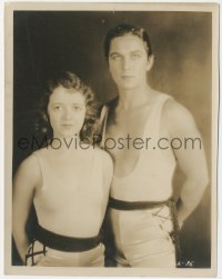 6b1145 4 DEVILS 8x10 still 1928 F.W. Murnau, portrait of acrobats Janet Gaynor & Charles Morton!