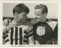 6b1152 ALL AMERICAN 8x10 still 1932 great close up of football players Richard Arlen & John Darrow!