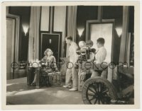 6b1160 ANNA CHRISTIE candid 8x10 still 1930 Greta Garbo's 1st sound movie, with director & cameraman!