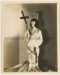 6b1163 BEBE DANIELS 8x10 still 1929 recreation of Joan of Arc about to burn at the stake by Richee!