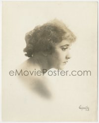 6b1208 CONSTANCE TALMADGE deluxe 8x10 still 1918 profile portrait signed by photographer Carpenter!