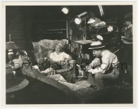 6b1216 DANGEROUS candid 8x10.25 still 1935 Bette Davis, Tone & director resting on set by Bert Six!