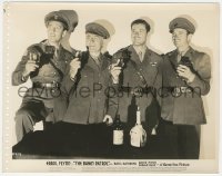 6b1220 DAWN PATROL 8x10.25 still 1938 Errol Flynn, Basil Rathbone, David Niven & Crisp with drinks!