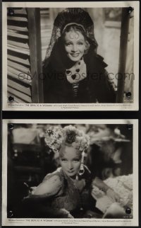 6b1676 DEVIL IS A WOMAN 2 8x10 stills 1935 great images of sexy Marlene Dietrich with wild outfits!