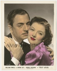 6b1235 DOUBLE WEDDING color-glos 8x10.25 still 1937 romantic portrait of William Powell & Myrna Loy!