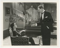 6b1238 DRACULA'S DAUGHTER 8x10 still 1936 Gloria Holden & Otto Kruger discussing vampires!