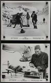 6b1692 HELP 2 8x10 stills 1965 Lennon and Harrison curling w/ Bron, Ringo Starr in wacky scene!