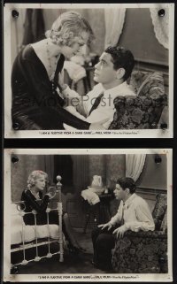 6b1695 I AM A FUGITIVE FROM A CHAIN GANG 2 8x10 stills 1932 Paul Muni & sexy Glenda Farrell!