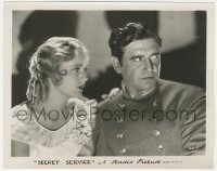 6b1406 SECRET SERVICE 8.25x10.25 still 1931 c/u of soldier Richard Dix & Shirley Grey, ultra rare!