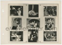 6b1409 SHOW 8x11 key book still 1927 Tod Browning, John Gilbert, Renee Adoree, Barrymore, 9 scenes!