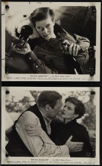 6b1732 SYLVIA SCARLETT 2 8x10 stills 1935 Katharine Hepburn on polar bear rug & with Edmund Gwenn!