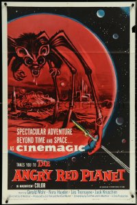 6b0668 ANGRY RED PLANET 1sh 1960 great art of gigantic drooling bat-rat-spider creature!
