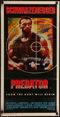 6b0335 PREDATOR Aust daybill 1987 Arnold Schwarzenegger sci-fi, like nothing on Earth!