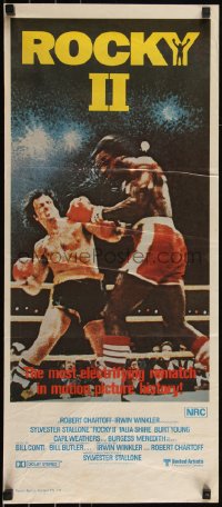 6b0340 ROCKY II Aust daybill 1979 Sylvester Stallone, Carl Weathers, boxing sequel!