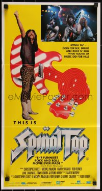 6b0345 THIS IS SPINAL TAP Aust daybill 1985 Rob Reiner rock & roll cult classic, different image!