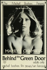 6b0683 BEHIND THE GREEN DOOR 24x36 1sh 1972 Mitchell Bros classic, sexy naked Marilyn Chambers!