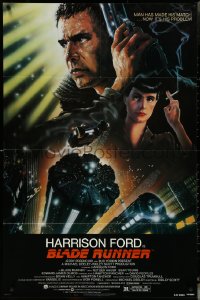 6b0691 BLADE RUNNER NSS style 1sh 1982 Ridley Scott sci-fi classic, art of Harrison Ford by Alvin!