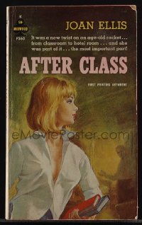 6b1094 AFTER CLASS signed paperback book 1964 by author Joan Ellis, from classroom to hotel room!