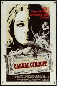 6b0713 CARNAL CIRCUIT 1sh 1969 Femmine Insaziabili, art of Dorothy Malone & sexy Luciana Paluzzi!