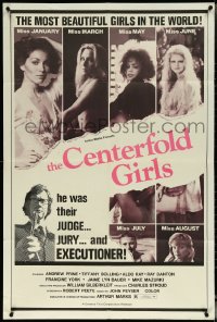 6b0716 CENTERFOLD GIRLS 1sh 1974 judge, jury & executioner of most beautiful girls in the world!