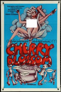 6b0717 CHERRY BLOSSOM 1sh 1972 sexy Cindy West was ripe in any season, completely wild artwork!