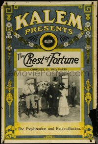 6b0719 CHEST OF FORTUNE 1sh 1914 Civil War orphan learns real identity & marries girl, ultra rare!