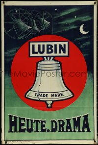 6b0901 LUBIN English 1sh 1910s sent to German theaters showing their movies, Heute Drama, ultra rare!