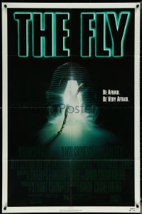 6b0787 FLY 1sh 1986 David Cronenberg, Jeff Goldblum, Geena Davis, cool creepy sci-fi art by Mahon!