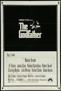 6b0809 GODFATHER 1sh 1972 Brando, Pacino, Francis Ford Coppola crime classic, S. Neil Fujita art!