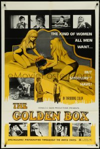 6b0812 GOLDEN BOX 1sh R1973 great images of sexy Marsha Jordan, the kind of women all men want!