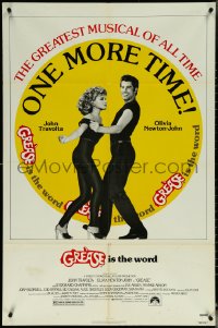 6b0816 GREASE 1sh R1980 John Travolta & Olivia Newton-John in a most classic musical, one more time!