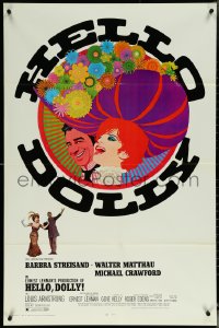 6b0825 HELLO DOLLY 1sh 1969 Barbra Streisand & Walter Matthau by Richard Amsel, Roadshow!