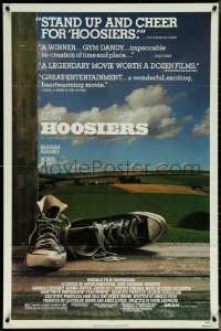 6b0834 HOOSIERS reviews 1sh 1986 best basketball movie ever, Gene Hackman, Dennis Hopper!