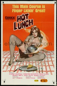 6b0840 HOT LUNCH 25x38 1sh 1978 outrageous sexy art, this main course is finger lickin' great!