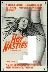 6b0841 HOT NASTIES 1sh 1976 sexy artwork of Heather Leigh, get them while they're hot!