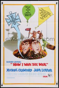 6b0844 HOW I WON THE WAR 1sh 1968 great wacky art of John Lennon & Michael Crawford on helmet!