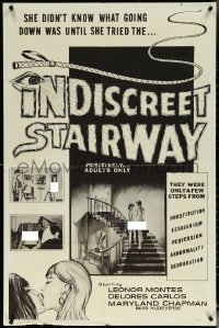 6b0854 INDISCREET STAIRWAY 1sh 1966 prostitution, lesbianism, perversion & degradation, ultra rare!