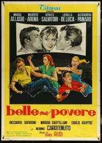 6b0261 POOR GIRL PRETTY GIRL Italian 1p 1957 Bella ma povere, romantic melodrama, ultra rare!