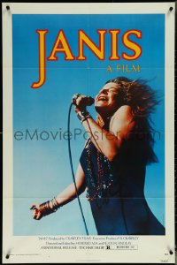 6b0863 JANIS 1sh 1975 great image of Joplin singing into microphone by Jim Marshall, rock & roll!