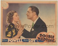 6b0462 DOUBLE WEDDING LC 1937 William Powell doesn't know if he should kiss or crown Myrna Loy, rare!