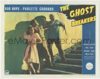 6b0475 GHOST BREAKERS LC 1940 Bob Hope & Paulette Goddard attacked by zombie Noble Johnson!