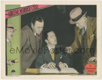 6b0482 GREENE MURDER CASE LC 1929 William Powell as Philo Vance w/gun between Pallette & man, rare!