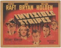 6b0416 INVISIBLE STRIPES TC 1939 young William Holden surrounded by policemen with guns, very rare!