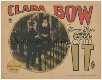 6b0498 IT LC 1927 Clara Bow ignoring William Austin's romantic advances on stairs, ultra rare!