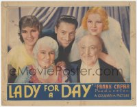 6b0509 LADY FOR A DAY LC 1933 Frank Capra, great portrait of cast including Warren William & Robson!