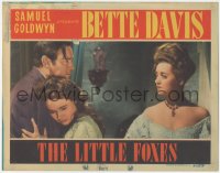 6b0514 LITTLE FOXES LC 1941 c/u of Bette Davis glaring at Herbert Marshall & Teresa Wright, rare!