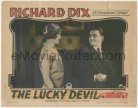 6b0521 LUCKY DEVIL LC 1925 Richard Dix, Esther Ralston, cool race car border art, ultra rare!